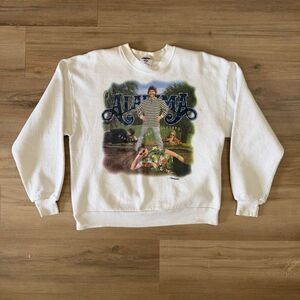 Vintage Alabama Dancin On The Boulevard White Crewneck Pullover Sweatshirt Sz L